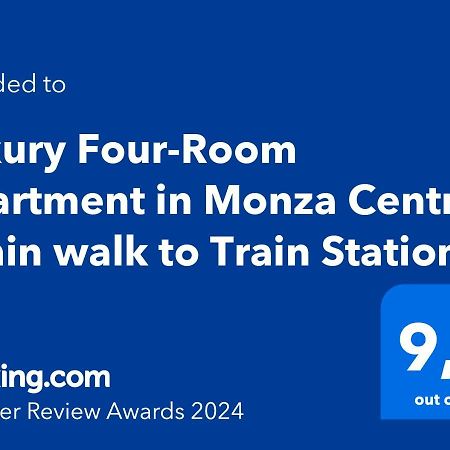 Luxury Four-Room Apartment In Monza Centro - 2 Min Walk To Train Station المظهر الخارجي الصورة